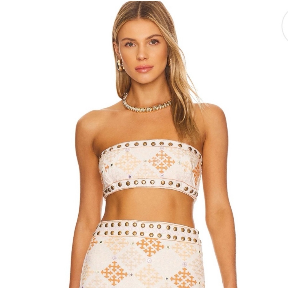 MAJORELLE ‘Liza’ Crop Top in Desert Multi (S)
